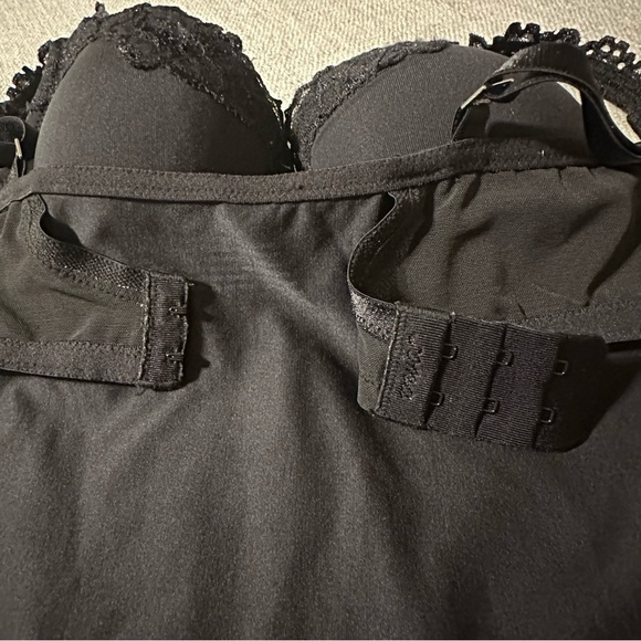 SOMA Black Travelers Addison Camisole Bra Lace Trim Tank Shapewear Women's 34C - Picture 11 of 14